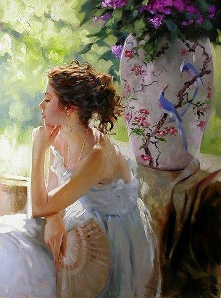 Женственность в картинах Ричарда Джонсона (Richard S. Johnson)