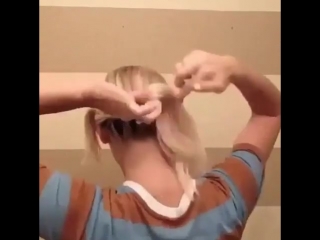 Быстрая прическа за 20 мин🤗 #волосы #прически #укладка #hair #красота #стрижка #омбре #окрашивание #салонкрасоты #hairstyle #сти