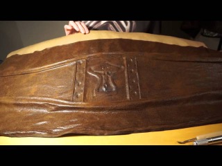 How to fake leather armor for cosplay | Updated video link in description