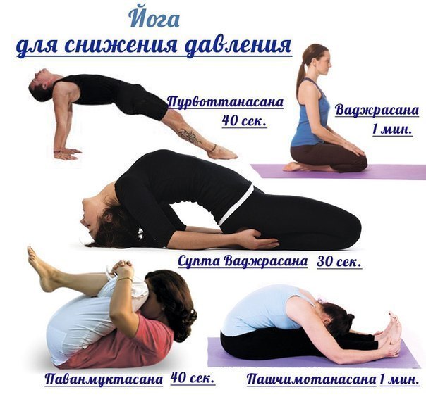 Йога для снижения давления