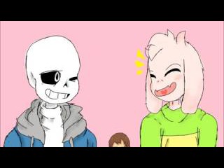 Undertale Hyadain Sans x Frisk x Asriel