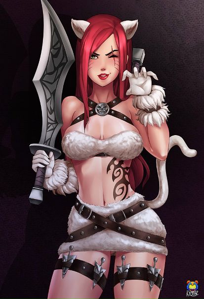 Kitty Cat Katarina by #Kyoffie12