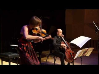 Seraphim Trio perform Ravel Sonata for violin and cello