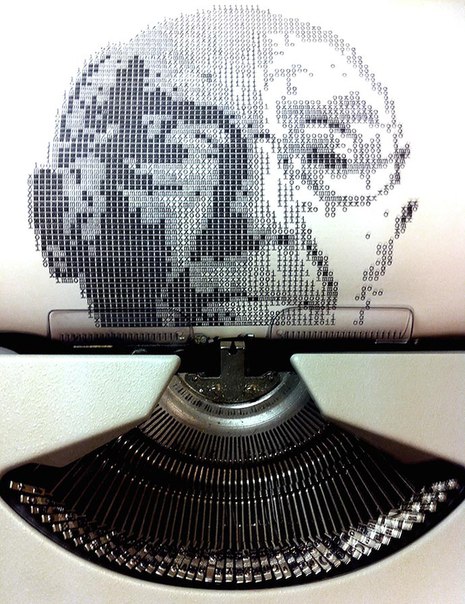 Typewritten Portraits - Машинописные портреты Alvaro Franca