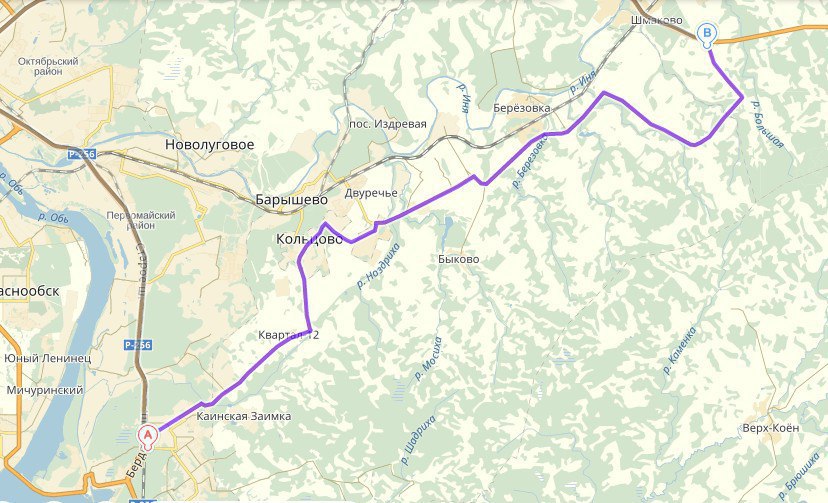 Автодорога кузбасс алтай карта