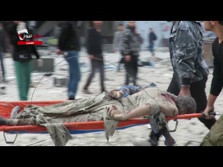 #حلب_نيوز | اللحظات الآولى للقصف الجوي الذي استهدف حيّ الشعار في حلب المحاصرة 2016/11/16