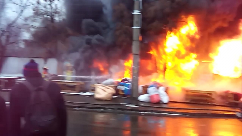 пожар на Лисавой 25.12.2016