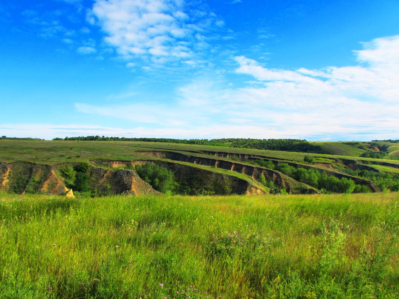 Овраги при въезде в село Овраги при въезде в село