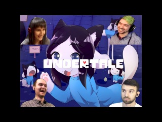 Реакция Летсплейщиков на Боба из Деревни Тэмми в Игре Undertale
