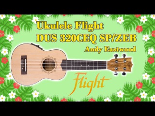 Ukulele Flight DUS 320 CEQ SP/ZEB - Andy Eastwood