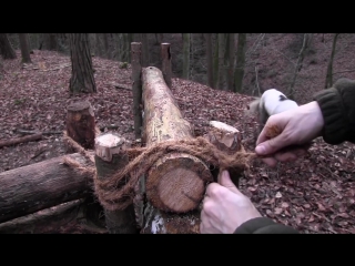 СУПЕР УКРЫТИЕ ОТ ВЫЖИВАЛЬЩИИЦЫ Building A Super Shelter In The Woods