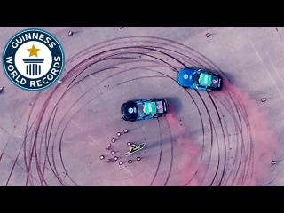 Largest tyre mark image - Guinness World Records