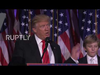 USA: President-elect Trump calls for unity after Clinton concedes election