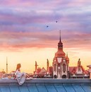 Вид на Дом городских учреждений на закате. Естественная красота летнего Петербурга…