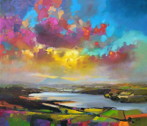Шотландский художник Скотт Нейсмит (Scott Naismith) пишет удивительные картины. Небо, море, горы, восходы и закаты, узкие долины и спокойные озёра, его пейзажи - это фантастическая симфония цвета и света.