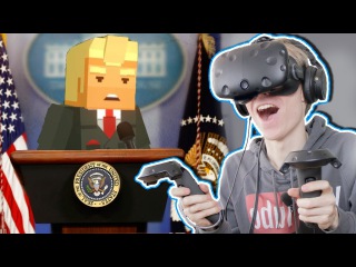 SAVING DONALD TRUMP IN VIRTUAL REALITY! | Just in Time Incorporated VR (HTC Vive Gameplay)