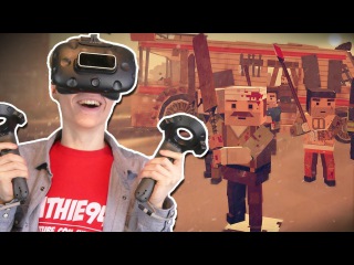 THE WALKING DEAD IN VIRTUAL REALITY | Out of Ammo VR: Death Drive (HTC Vive Gameplay) Part 1
