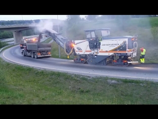 Фреза Wirtgen W210i: Фрезерование покрытия трассы Е6 в Норвегии