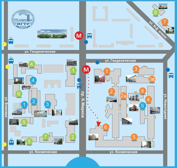 Карта корпуса нгу