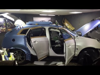 Полная оклейка Cadillac SRX в пленку AveryDennison