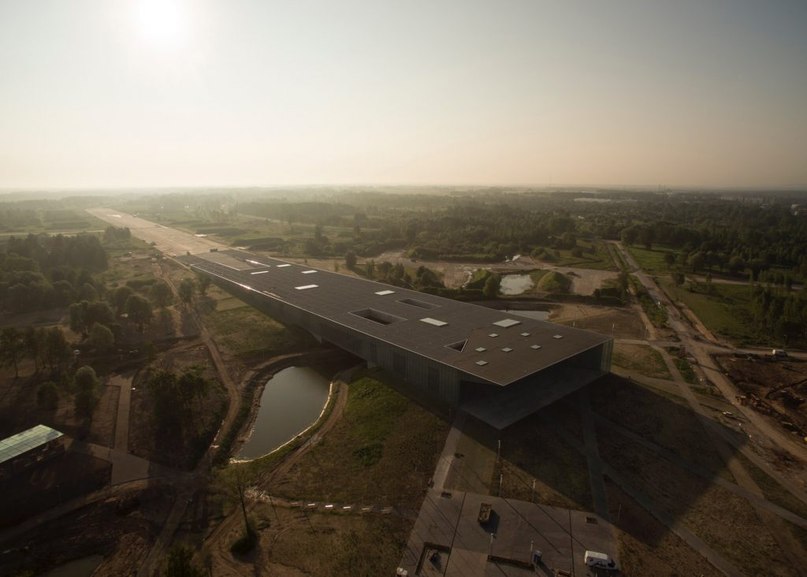 Estonia’s wedge-shaped national museum opens on former