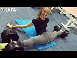 Crazy Strength & Flexibility Girls - Female Fitness Motivation.