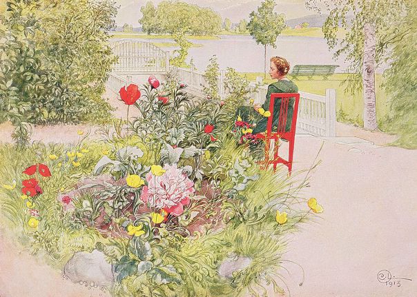 Карл Улоф Ларссон (Carl Olof Larsson; 1853-1919) — шведский художник, известный своими многочисленными полотнами, фресками и акварелями и считающийся одним из самых известных шведских живописцев. Своей наиболее значимой работой художник считал картину «Зимняя жертва» (Midvinterblot), которая сейчас хранится в Национальном музее Швеции.