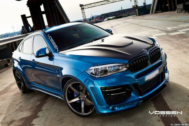 #BMW X6 M (F86) в обвесе Lumma CLR X6R на кованых дисках Vossen VPS-303 22' и с капотом Hamann