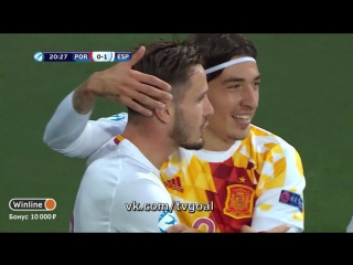 Чeмпиoнaт Eвpoпы U-21. Portugal 0:1 Spain | Cayль