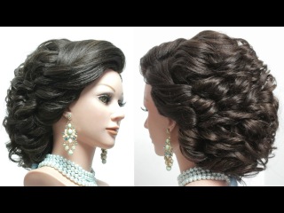 Hairstyle for long hair tutorial. Bridal updo step by step