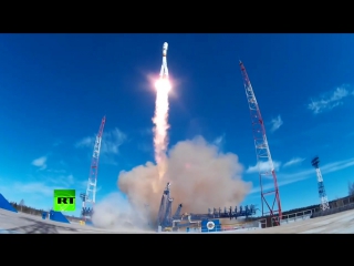 Старт ракеты-носителя «Союз-2.1б» с космодрома Плесецк