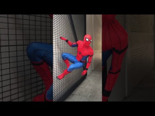 Playing 'the floor is lava' with Spider-man 😂😂