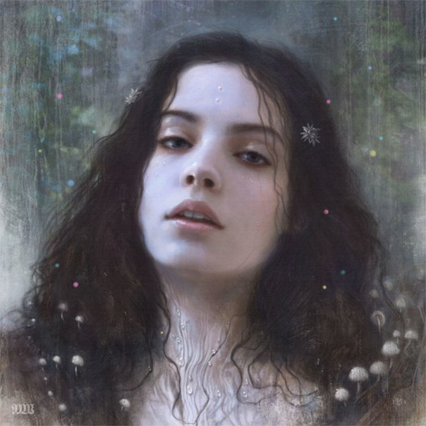Tom Bagshaw: Большая часть моих работ сосредоточена на женской красоте, особенно портретная живопись, и по-настоящему завораживает меня внутренняя сила этой красоты. Меня никогда не