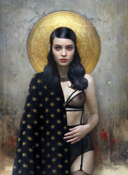 Tom Bagshaw: Большая часть моих работ сосредоточена на женской красоте, особенно портретная живопись, и по-настоящему завораживает меня внутренняя сила этой красоты. Меня никогда не