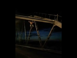 На Ишимском мосту. Петропавловск.