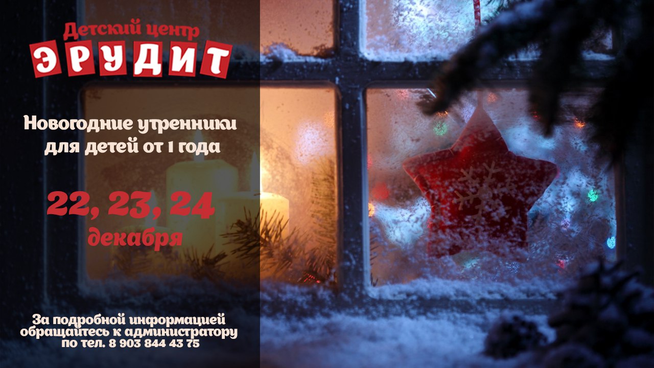 Афиша Тула Новогодние утренники с Детским центром "Эрудит"