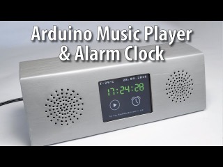 Arduino Touch Screen MP3 Music Player and Alarm Clock Project