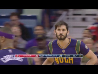 Omri Casspi's First Basket as a Pelican | Rockets vs Pelicans | Feb 23, 2017 | 2016-17 NBA Season