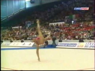 Алина Кабаева - булавы (финал) // Чемпионат Европы 2001