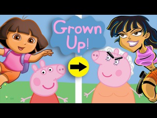 Kids' Cartoons GROWN UP: Peppa Pig, Dora the Explorer, Doc McStuffins, Sesame Street, & more!