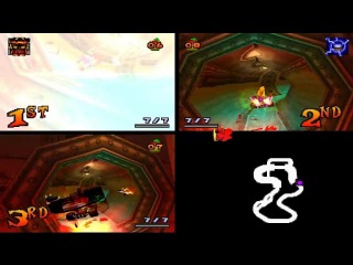 Crash Team Racing online Sewer Speedway 3 Players January 07 2017