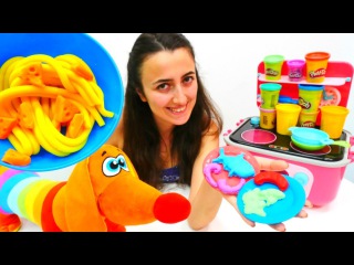 Renkleri öğreniyoruz. 🌈Sevcan Play Doh ile renkli yemekler yapıyor. #hamuroyunları