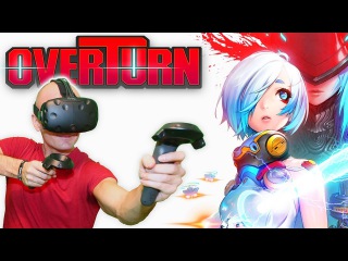 GLORIOUS ANIME ADVENTURE FPS IN VIRTUAL REALITY! | OVERTURN VR HTC Vive Gameplay #1 + Giveaway!