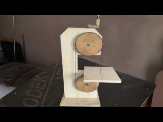 Making a Homemade Bandsaw (drill powered) - El Yapımı Şerit Testere