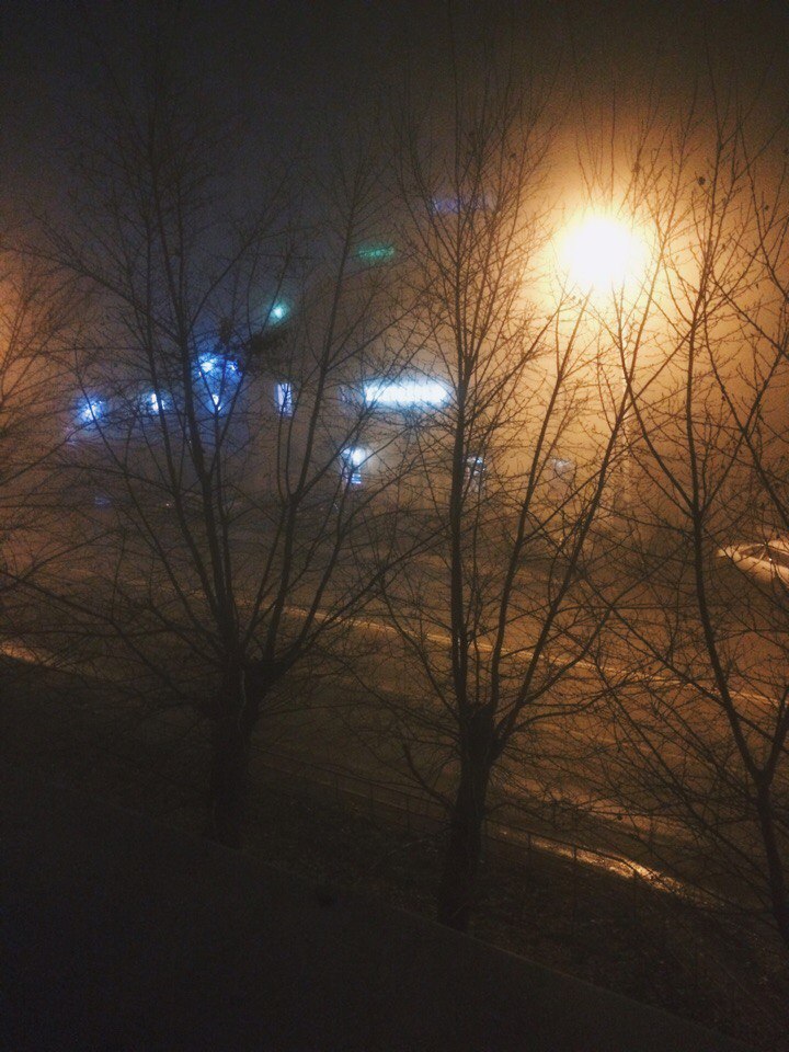 Фото Екатерина Перлухина Фотообзор: свет, пустота и люди как тени в затуманенном Омске
