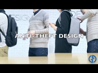 Anti-Theft USB Charging Travel Laptop Backpack