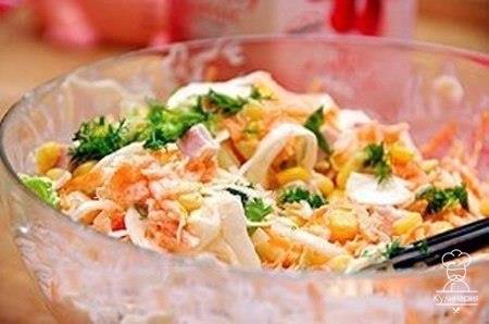 Вкусный и простой салатик