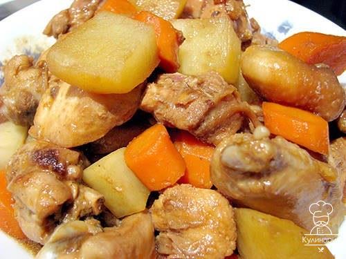 КУРИЦА С КАБАЧКАМИ В МУЛЬТИВАРКЕ!