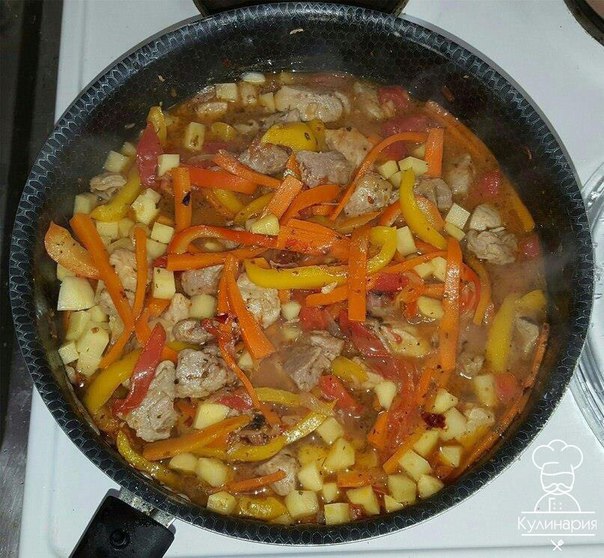 ЛАГМАН С МОЛОДЫМ КАРТОФЕЛЕМ 