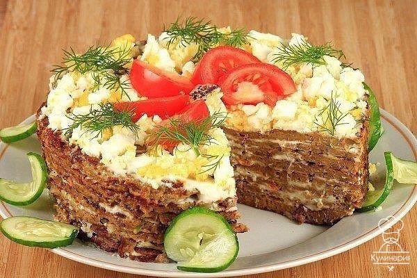 Мясной торт